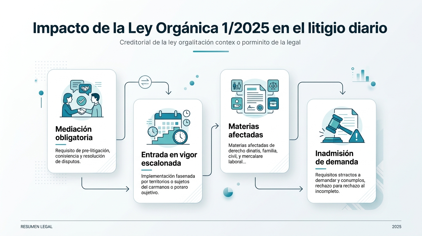 Impacto de la Ley Orgánica 1/2025 en el litigio diario