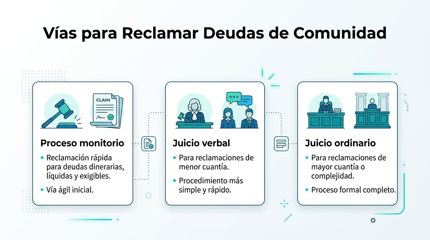 Vías para Reclamar Deudas de Comunidad