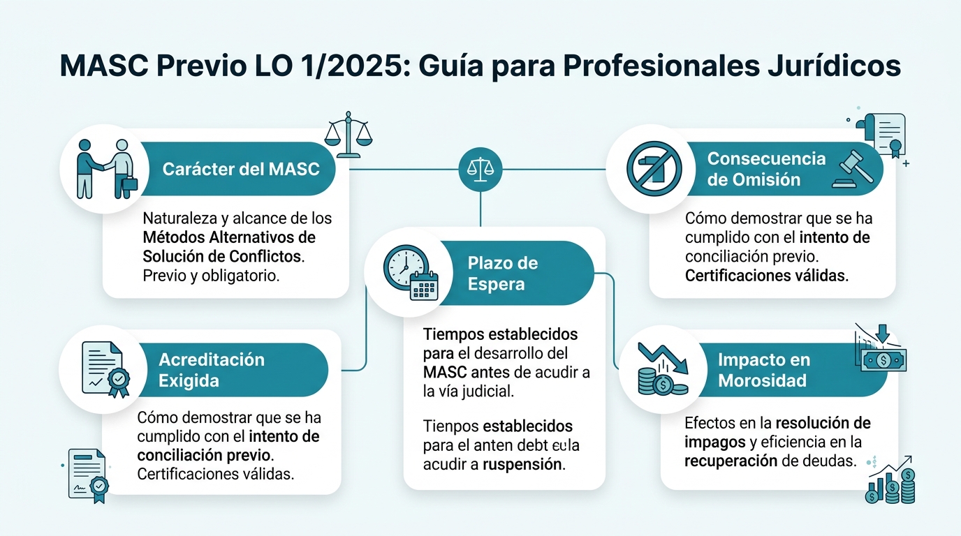MASC Previo LO 1/2025: Guía para Profesionales Jurídicos
