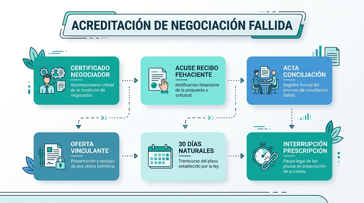 Acreditación de Negociación Fallida