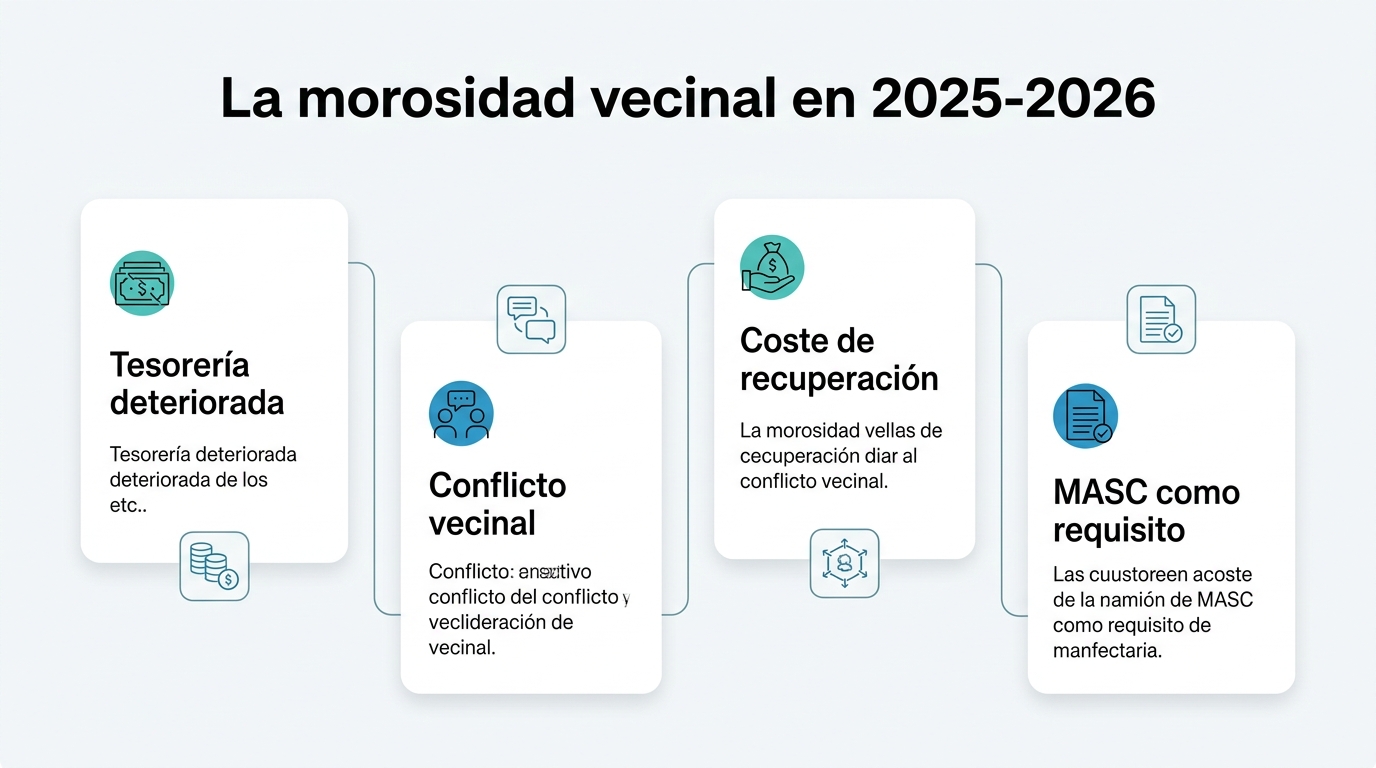 La morosidad vecinal en 2025-2026