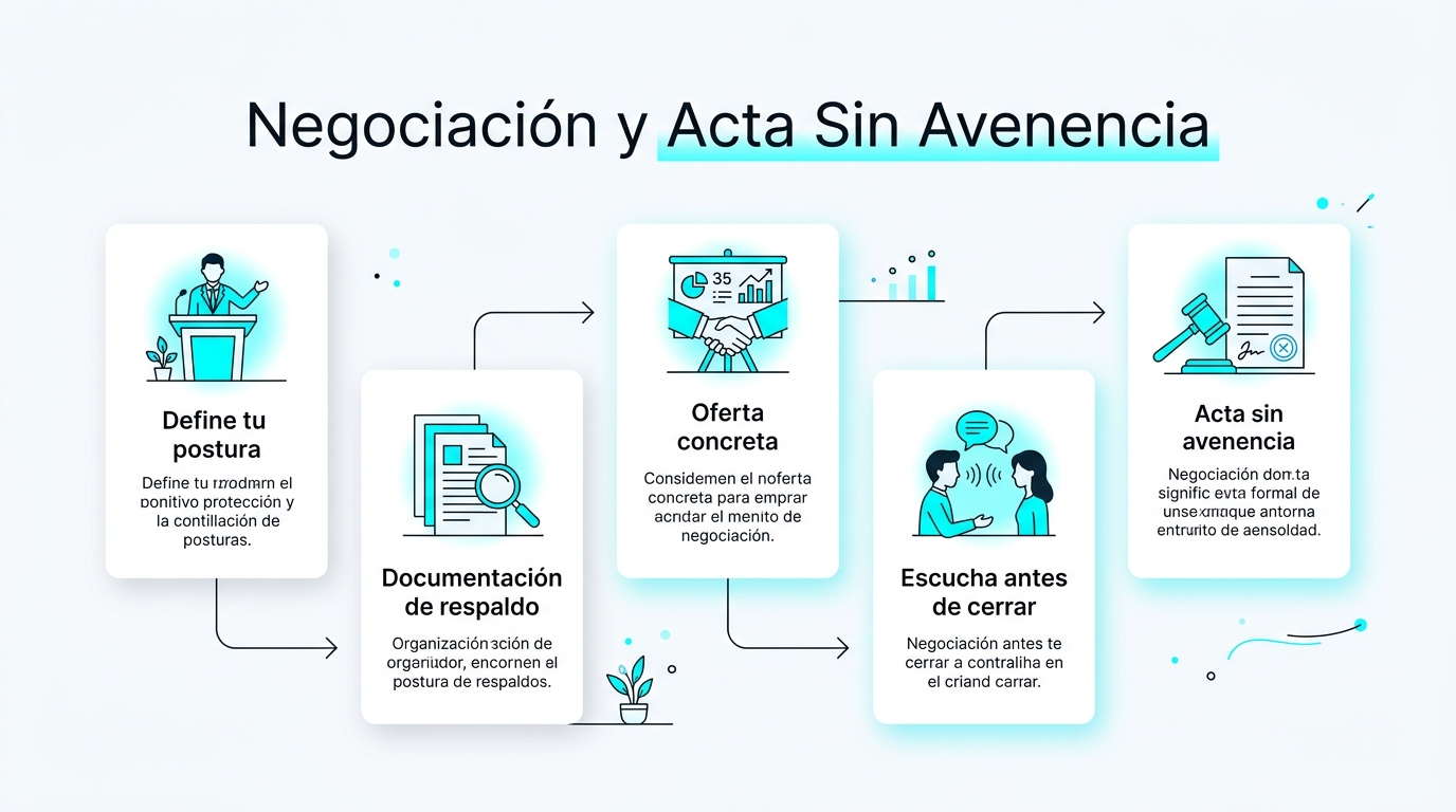 Negociación y Acta Sin Avenencia