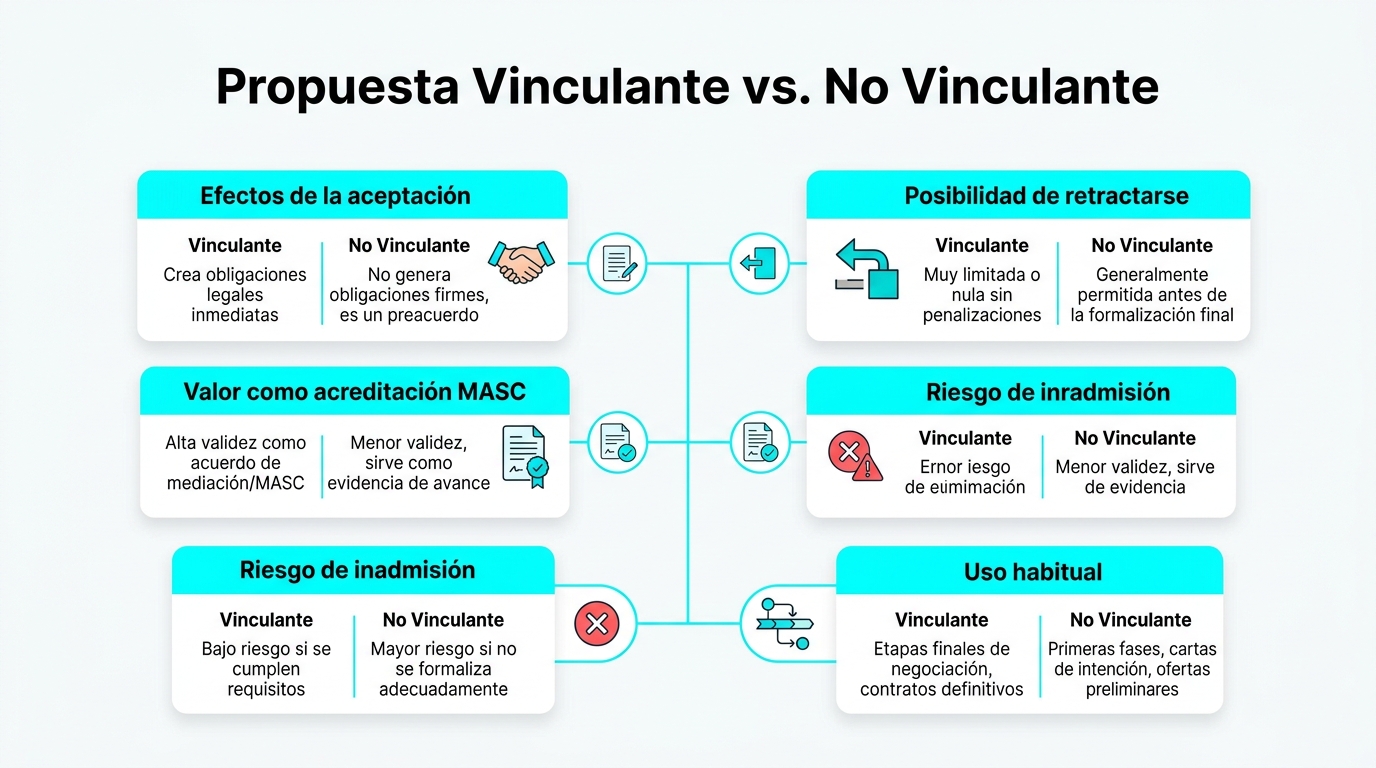 Propuesta Vinculante vs. No Vinculante