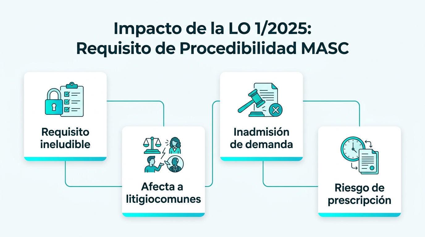 Impacto de la LO 1/2025: Requisito de Procedibilidad MASC