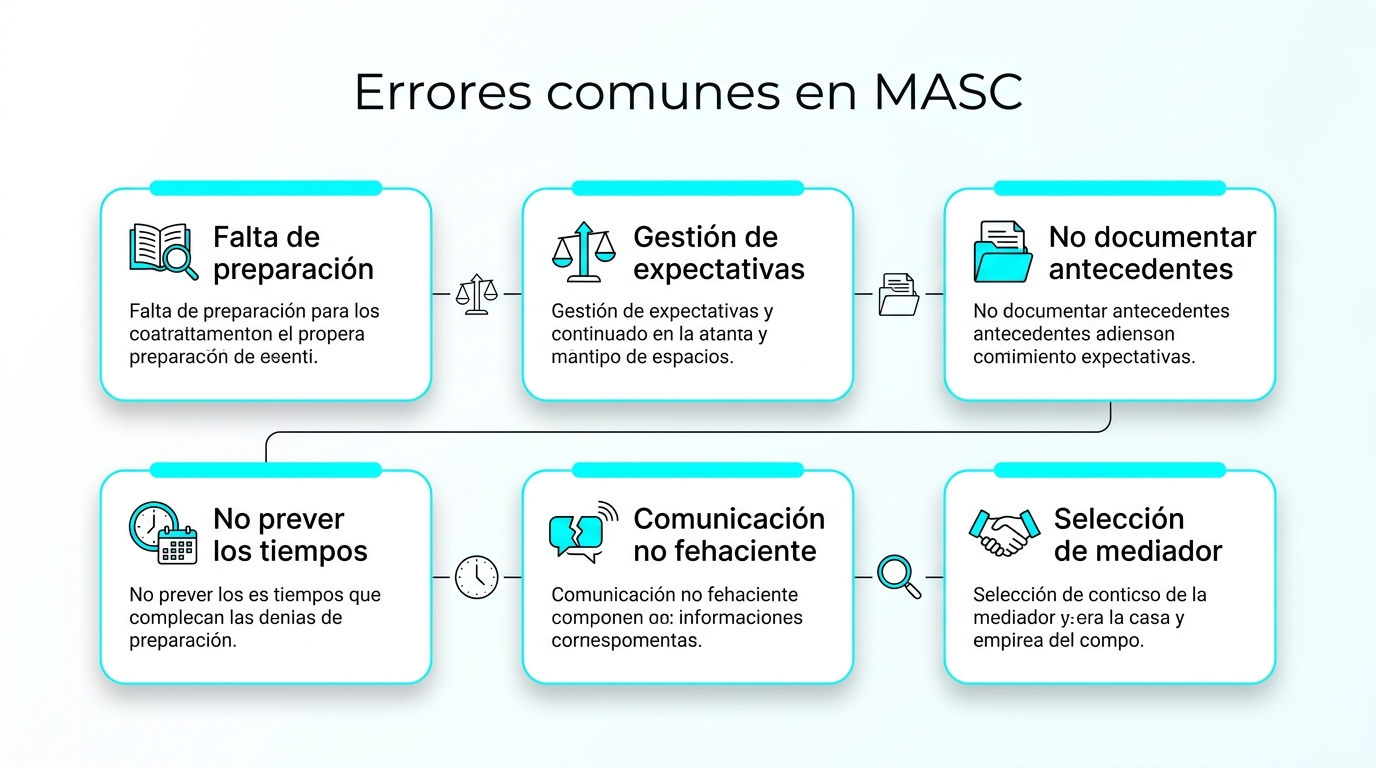 Errores comunes en MASC