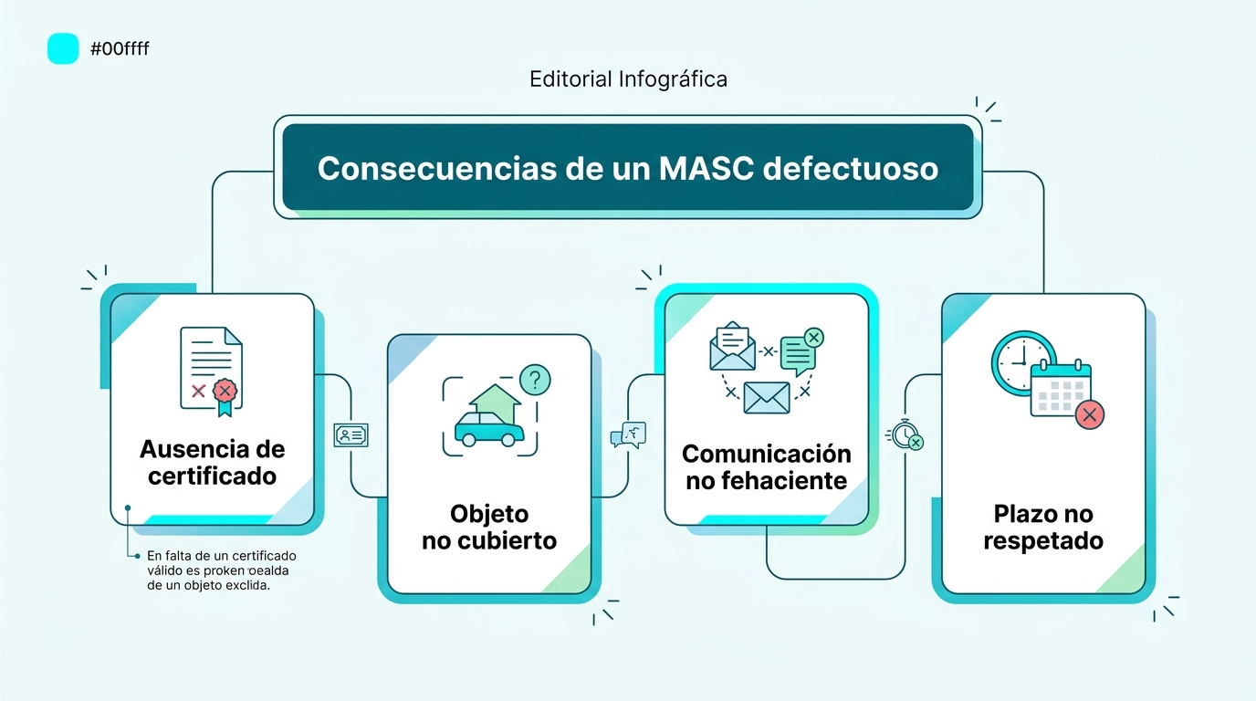 Consecuencias de un MASC defectuoso